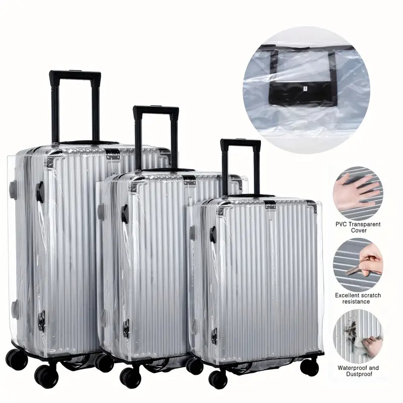 Luggage Protective Cover Transparent - Protector de cubierta de PVC para