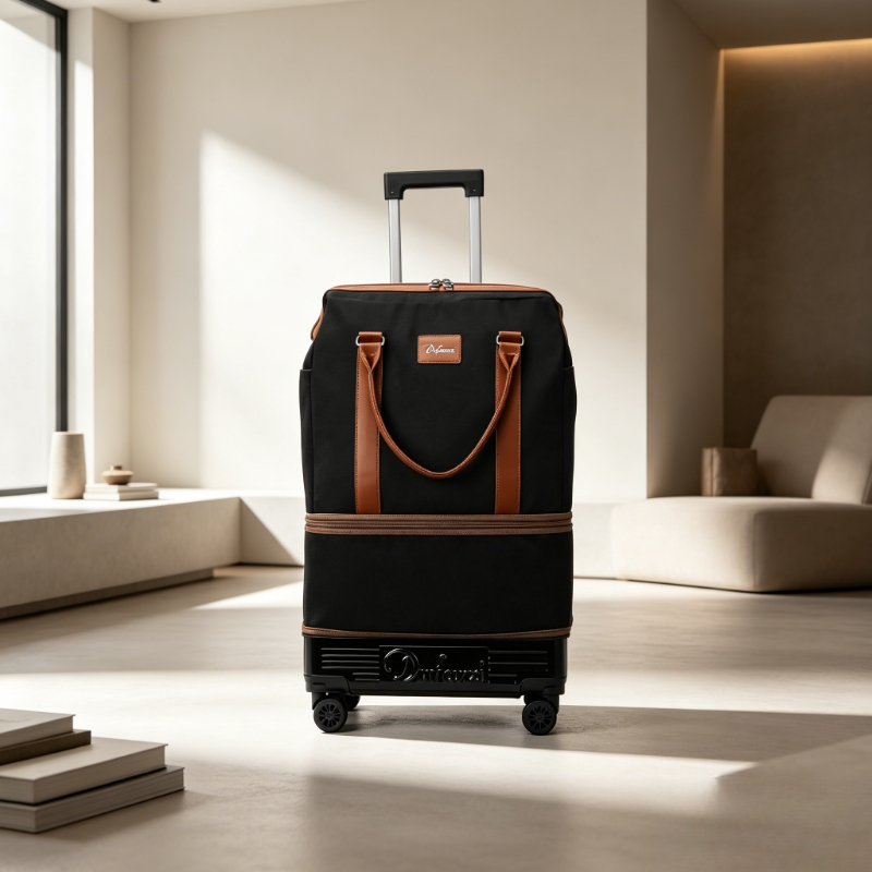 Foldable Rolling Luggage Bag - Bolsa de Viaje Plegable con Ruedas,
