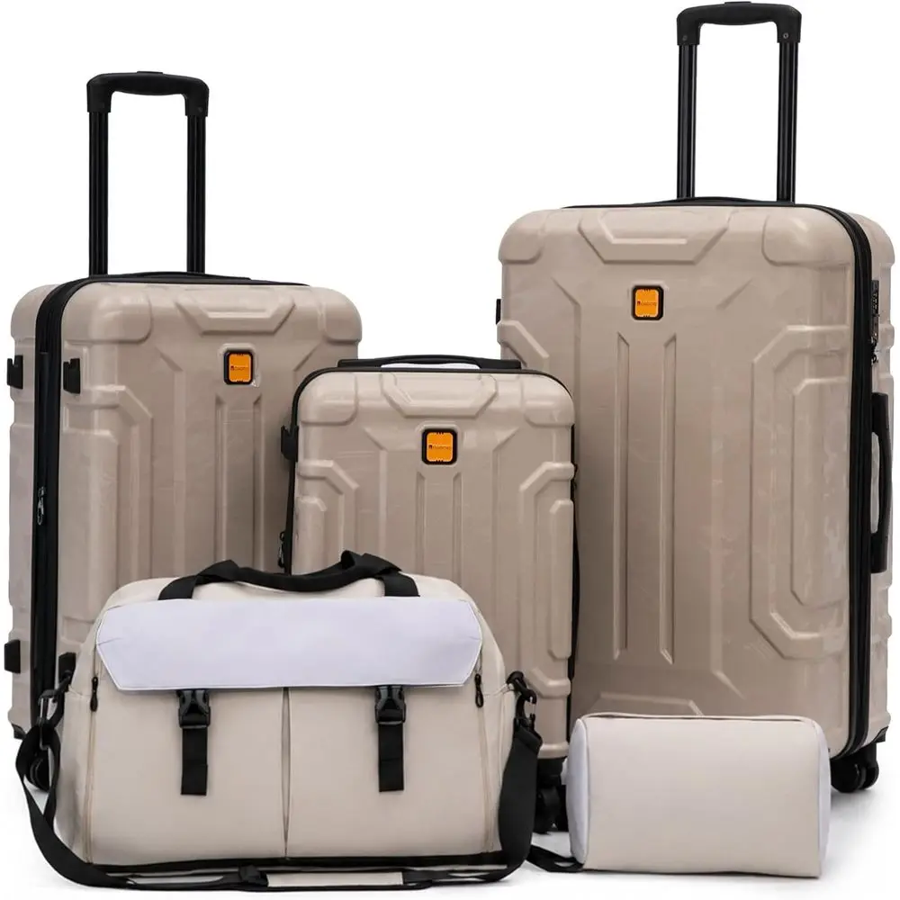 Expandable Hard Shell Luggage Set - Juego de Maletas Rígidas de 5