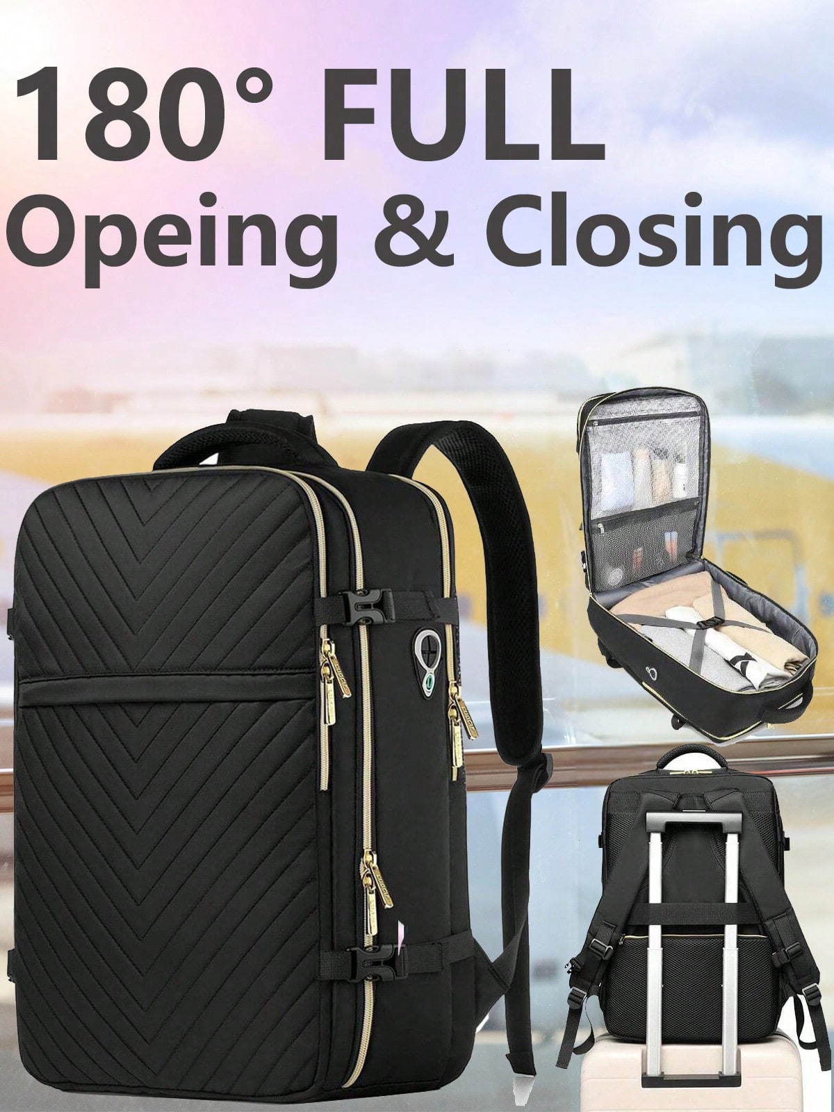 Luggage - Mochila de viaje grande, aprobada para