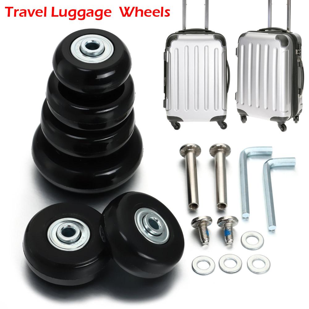 Silent Replacement Luggage Wheels - 2/4 unidades Ruedas silenciosas deslizantes de
