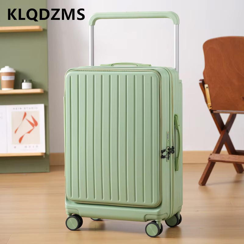 Front Opening Laptop Luggage 24 Inch - KLQDZMS Maleta de viaje con apertura