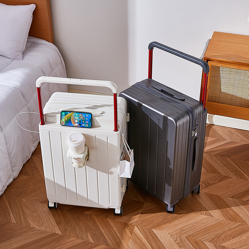 Spinner Wheel Rolling Suitcase 20 Inch - Maleta de viaje con asa ancha