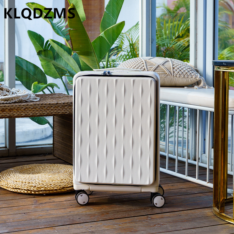 Front Opening Laptop Luggage 24 Inch - KLQDZMS equipaje de viaje apertura frontal