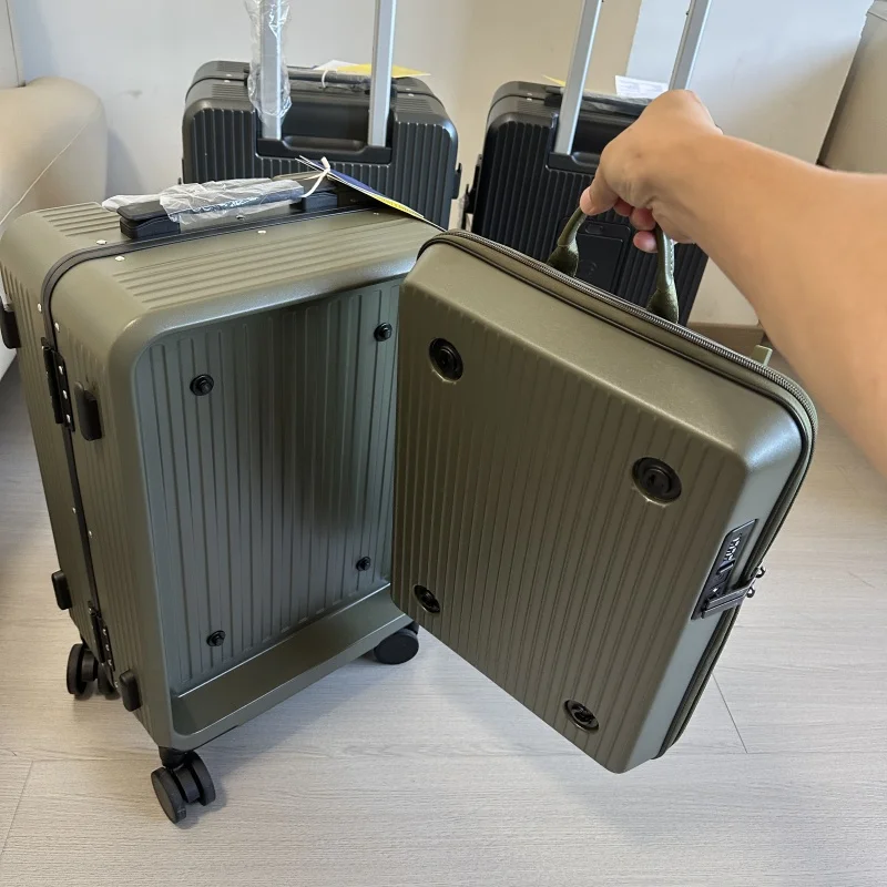 Aluminum Frame Carry On Luggage - Maleta 2 en 1 con Mochila