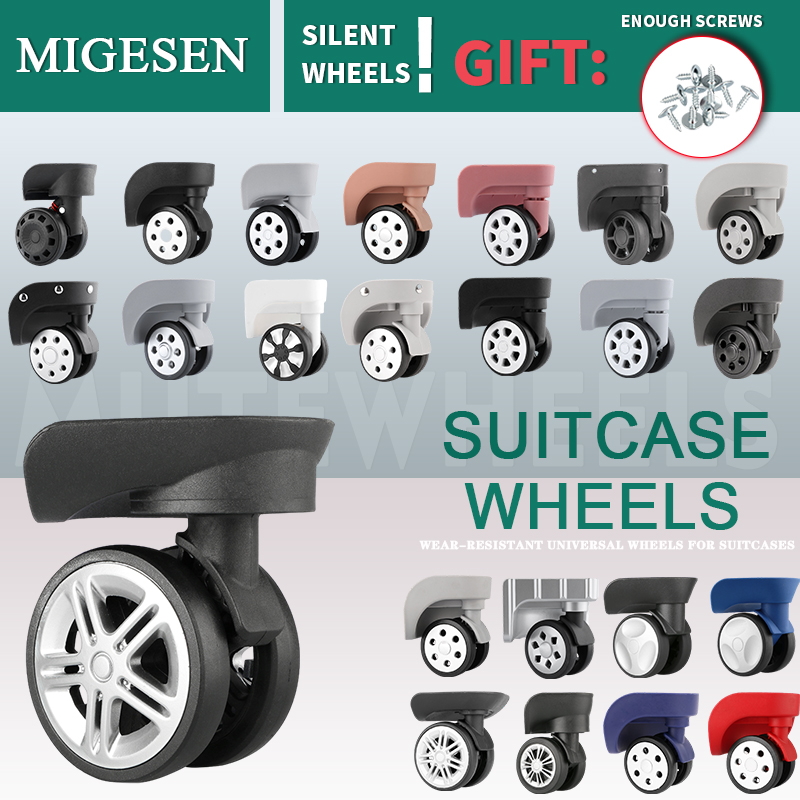 Silent Replacement Luggage Wheels - 1 par de ruedas de equipaje