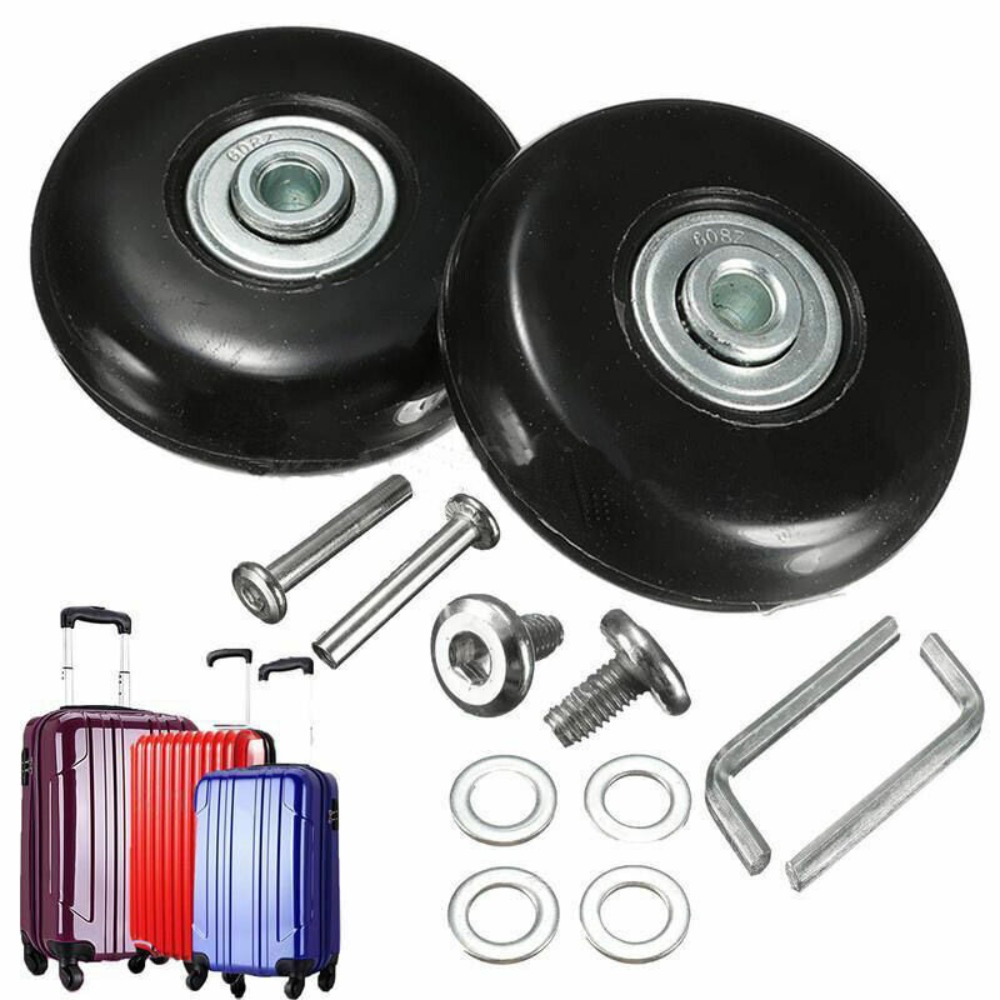 Silent Replacement Luggage Wheels - Ruedas de repuesto con tornillo para