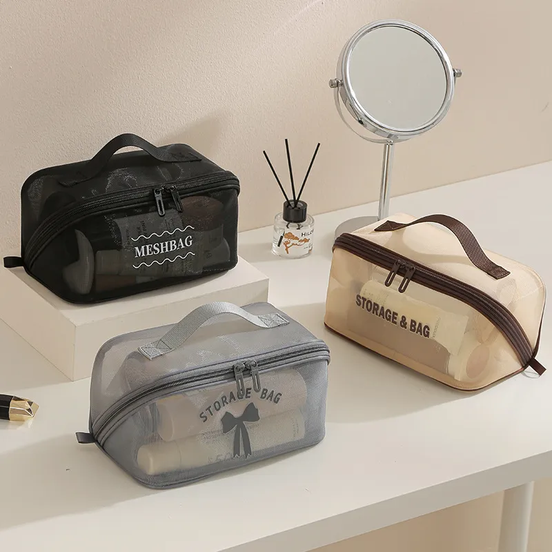Cosmetic Bags - Bolsa de cosméticos de gran capacidad,