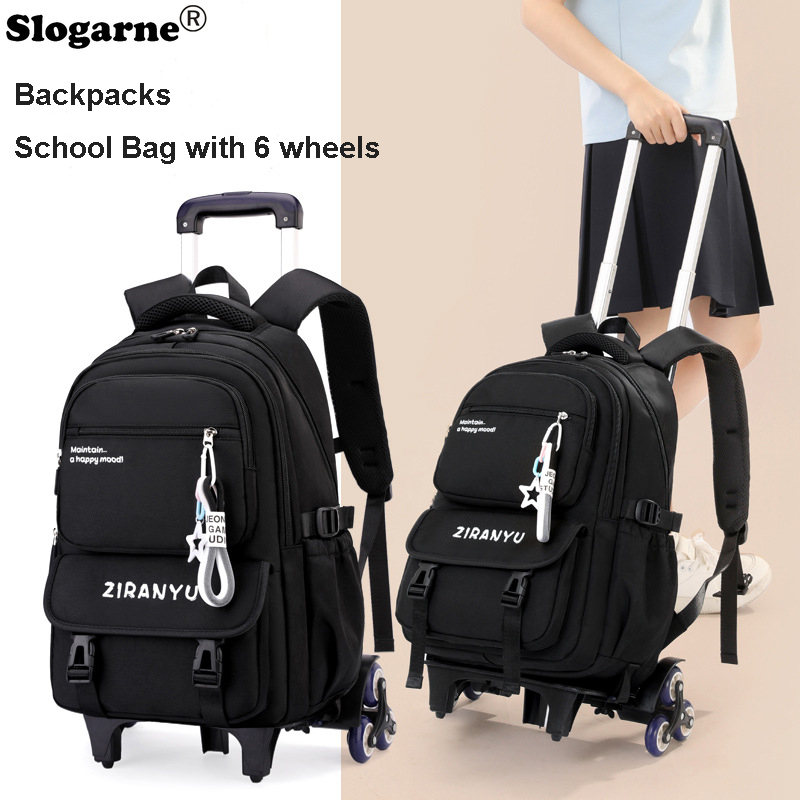 Foldable Rolling Luggage Bag - Mochila con Ruedas para Estudiantes, Nueva