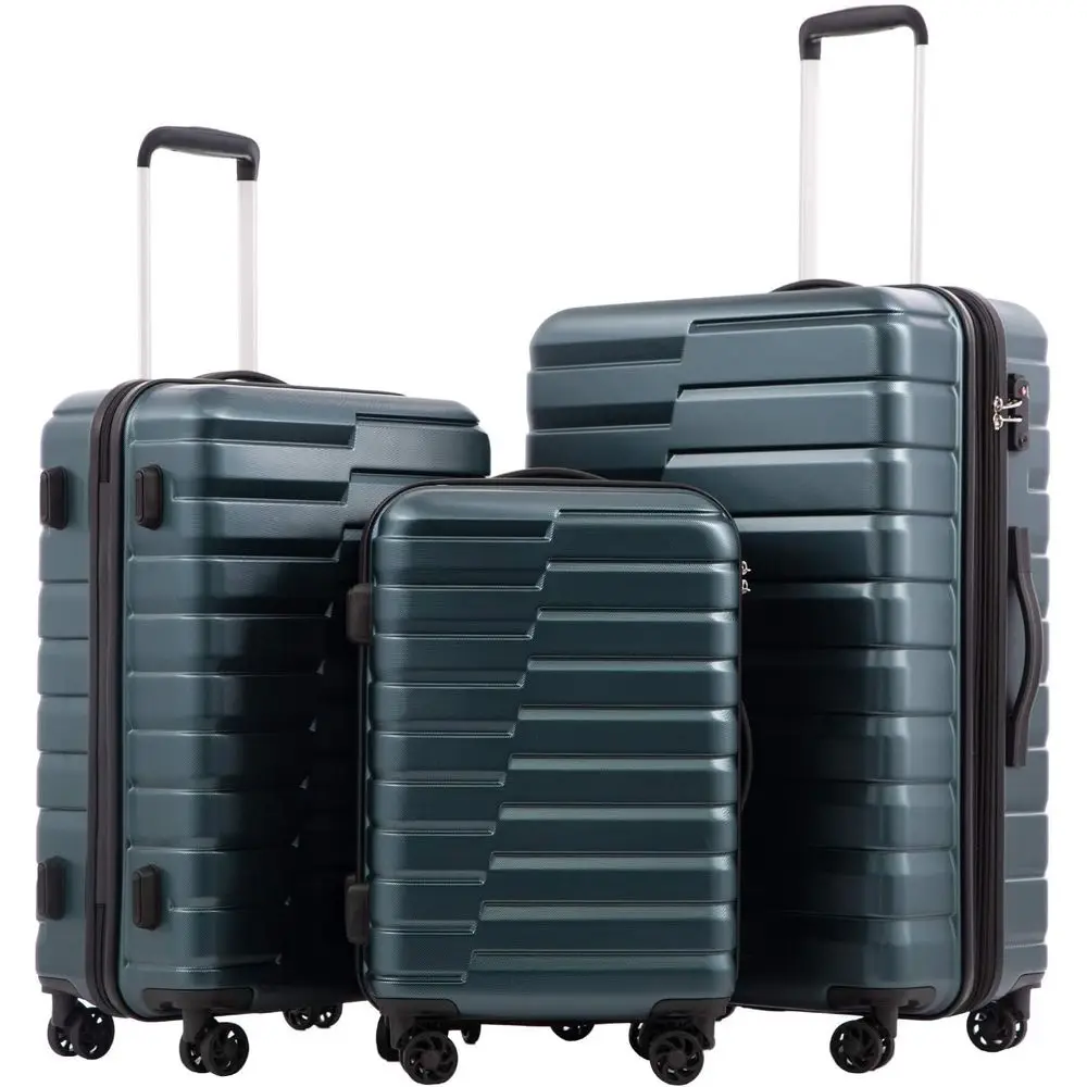 Expandable Hard Shell Luggage Set - Juego de 3 Maletas Rígidas con