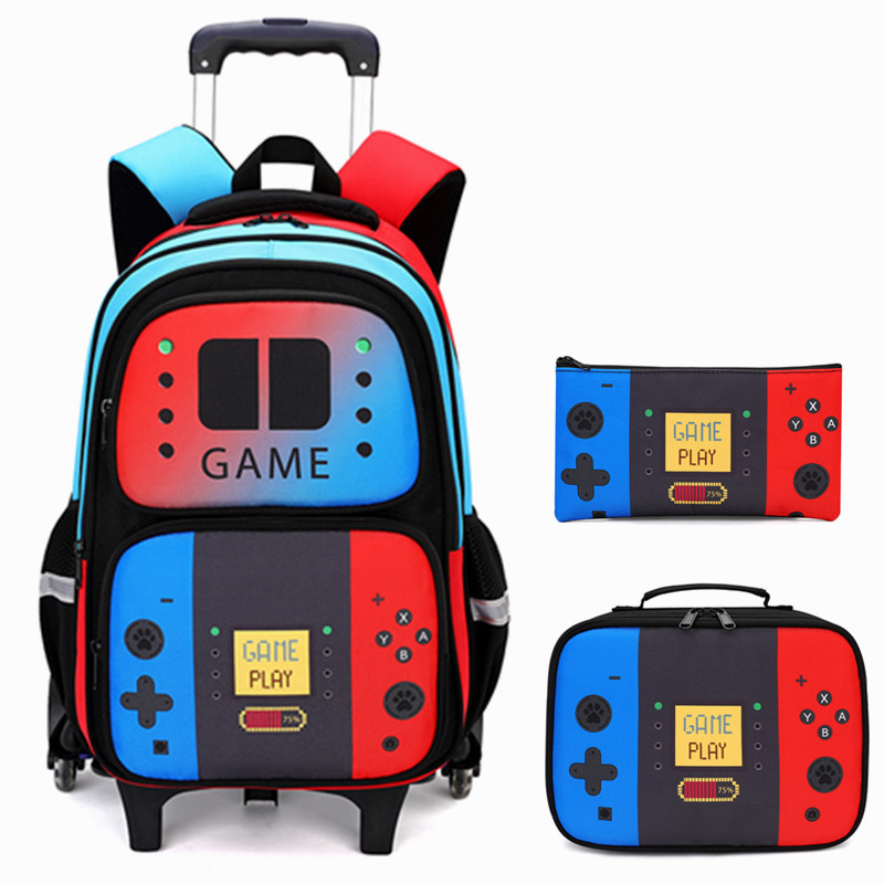Foldable Rolling Luggage Bag - Mochila con Ruedas para Niños, 3