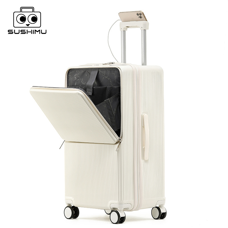 Aluminum Frame Carry On Luggage - Maleta sushimu con asa ancha, Maleta