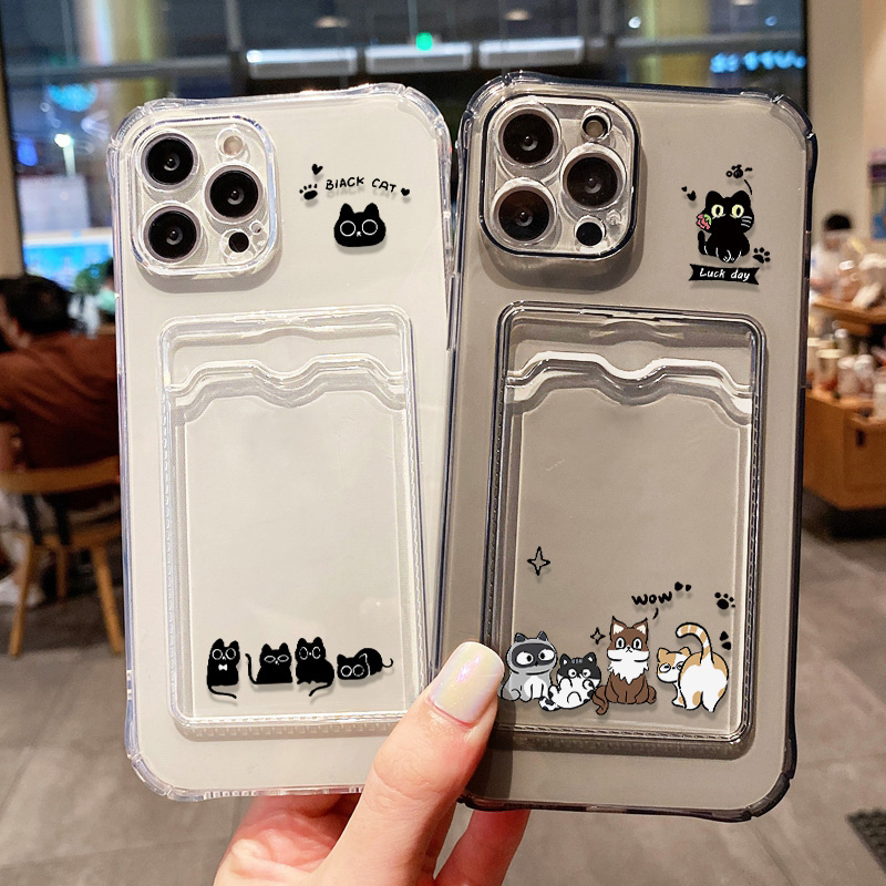 Wallets - Funda de teléfono con bonito gato