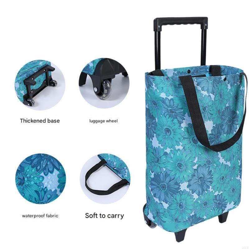 Carro plegable ligero con retr - Foldable Rolling Luggage Bag reseña y precio