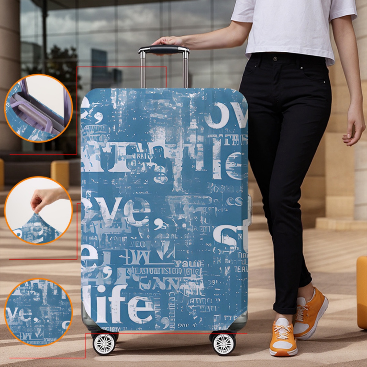 Protector de funda para equipa - Waterproof Suitcase Cover Protector reseña y precio