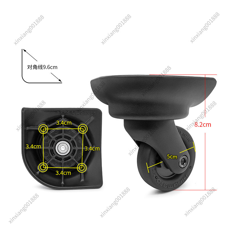 Ruedas de Repuesto para Equipa - Silent Replacement Luggage Wheels reseña y precio