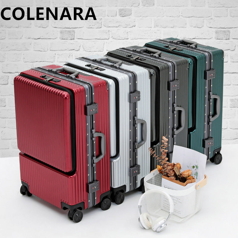 COLENARA Maleta de Viaje con R - Front Opening Laptop Luggage 24 Inch reseña y precio