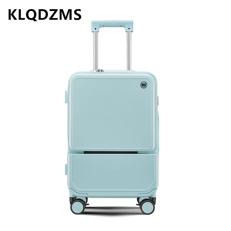 KLQDZMS-maleta con marco de al - Front Opening Laptop Luggage 24 Inch reseña y precio