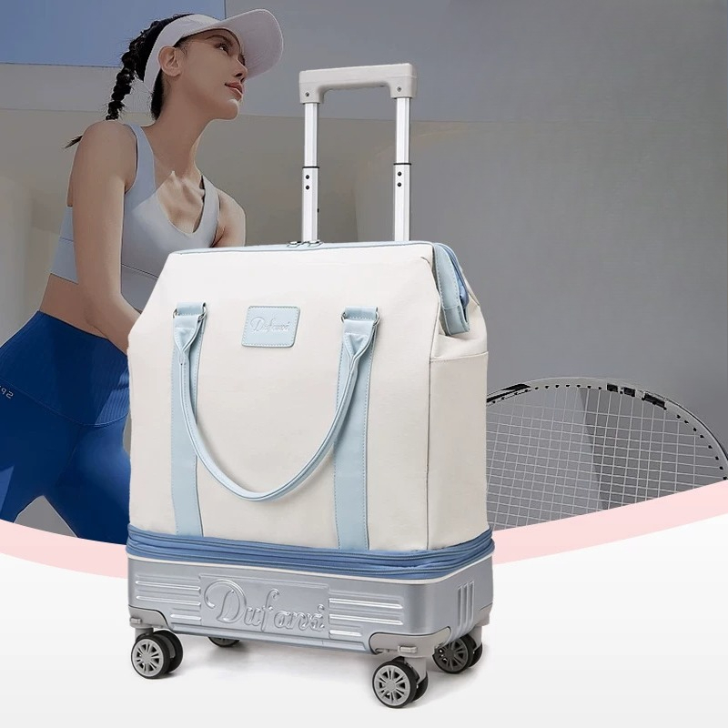 Bolsa de Viaje Plegable con Ru - Foldable Rolling Luggage Bag reseña y precio