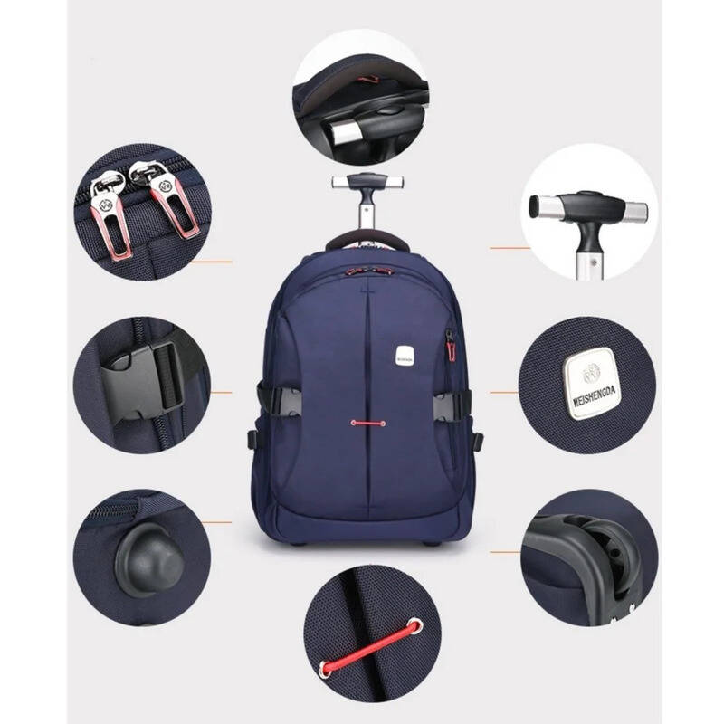 Mochila con ruedas con ruedas  - Foldable Rolling Luggage Bag reseña y precio