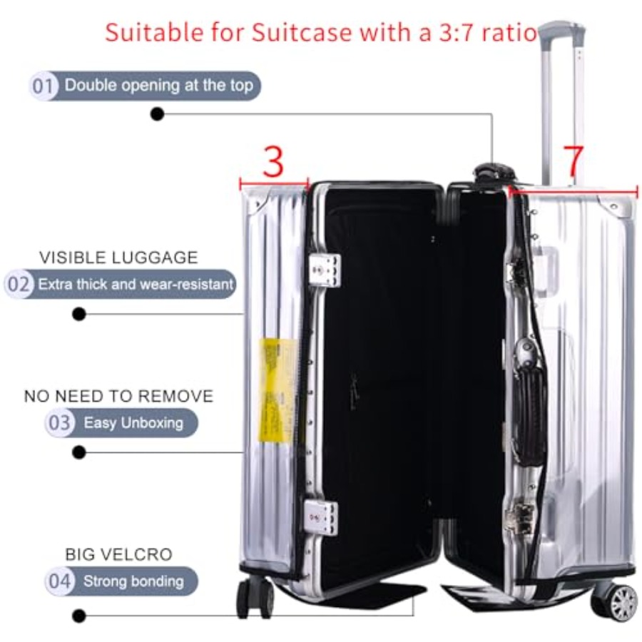 Funda Protectora Transparente  - Luggage Protective Cover Transparent reseña y precio