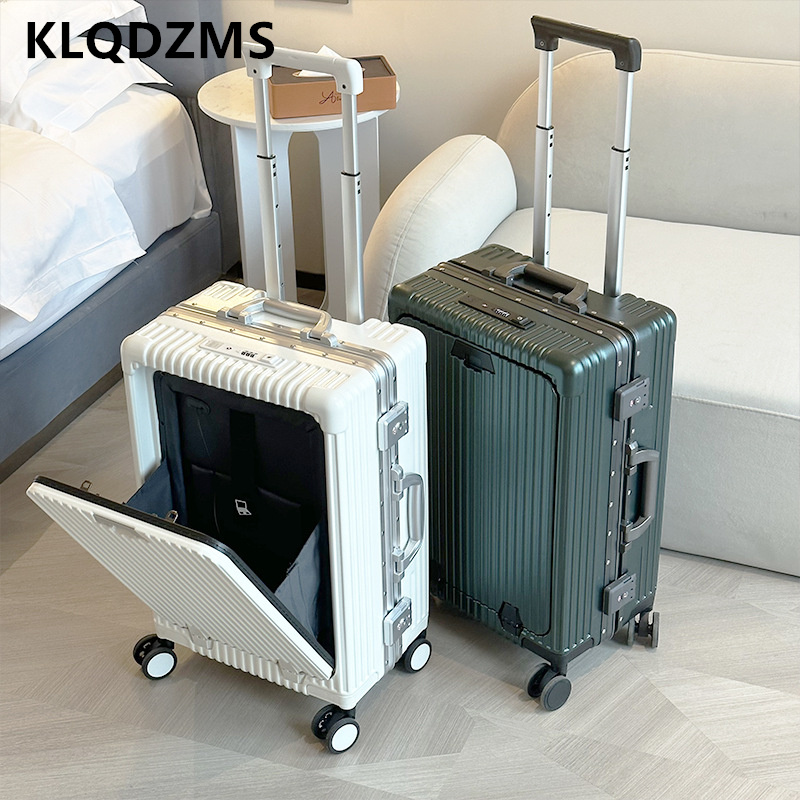 KLQDZMS Maleta de cabina de 18 - Front Opening Laptop Luggage 24 Inch reseña y precio