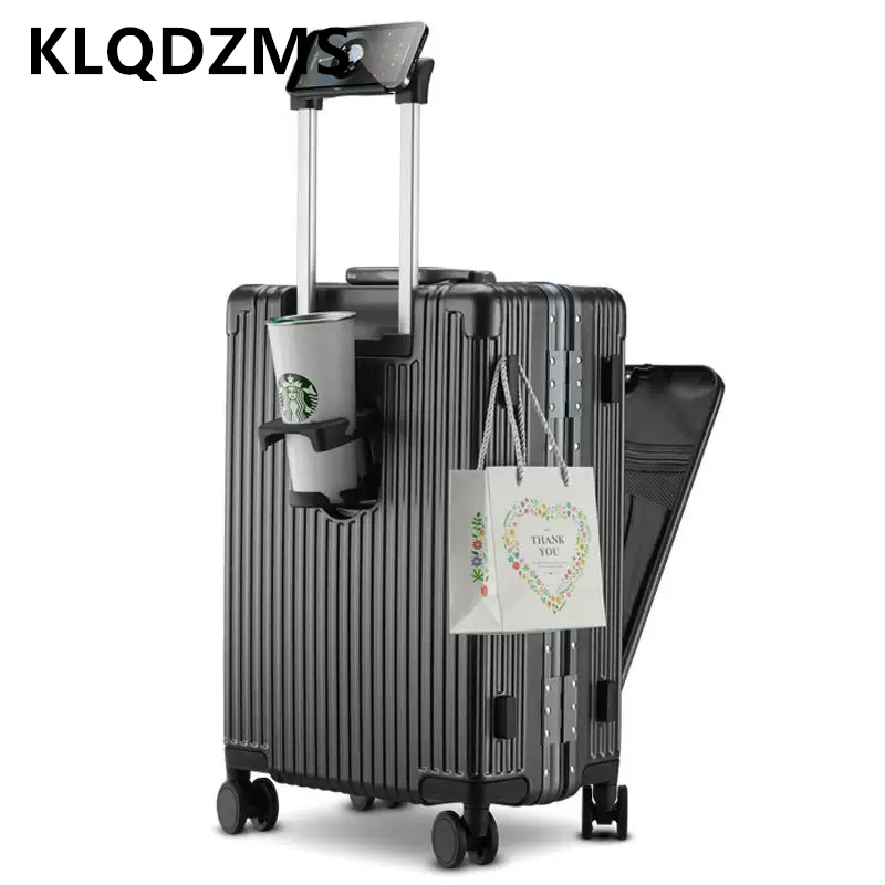 KLQDZMS Maleta de cabina de 18 - Front Opening Laptop Luggage 24 Inch reseña y precio