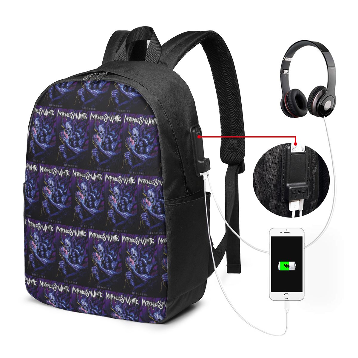 Mochila Motionless In White, b - Travel Bags reseña y precio