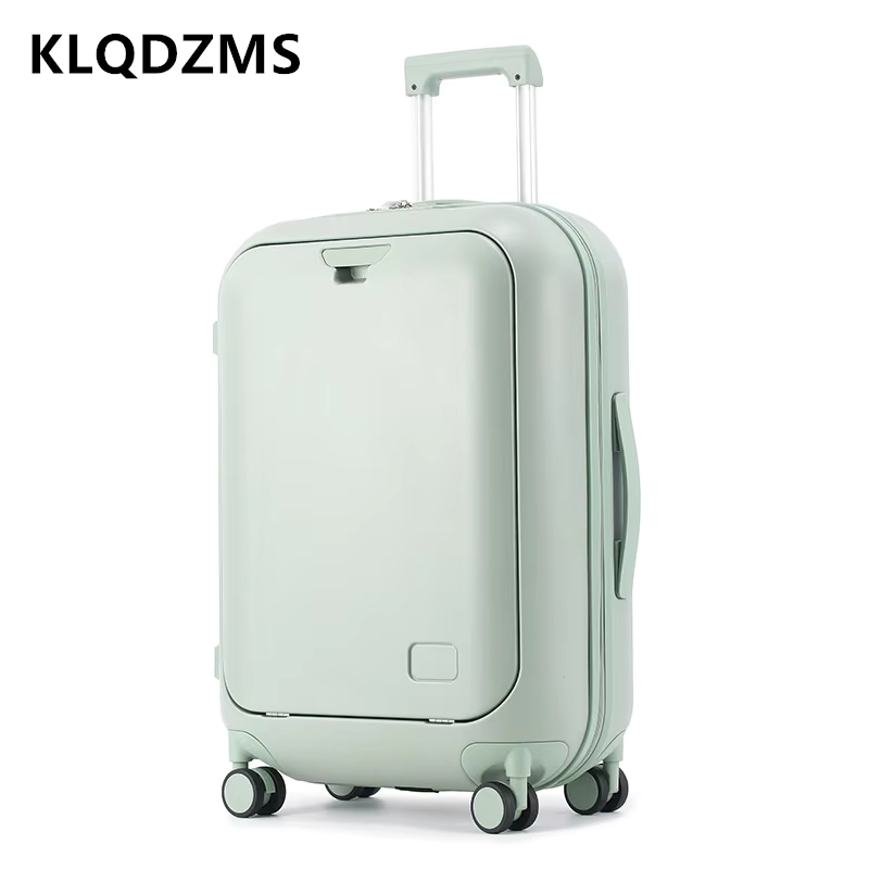 KLQDZMS Maleta de viaje de 18, - Front Opening Laptop Luggage 24 Inch reseña y precio