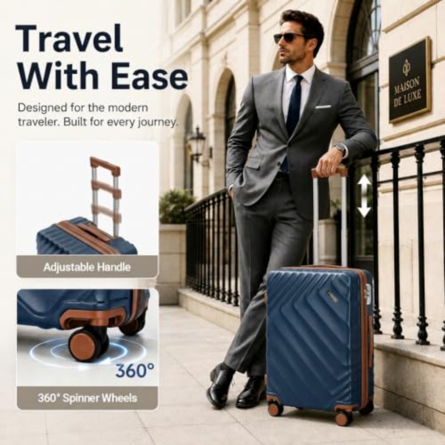 Juego de maletas rígidas expan - Expandable Hard Shell Luggage Set reseña y precio