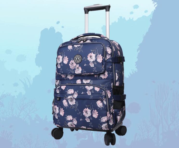 Mochila de viaje con ruedas pa - Foldable Rolling Luggage Bag reseña y precio