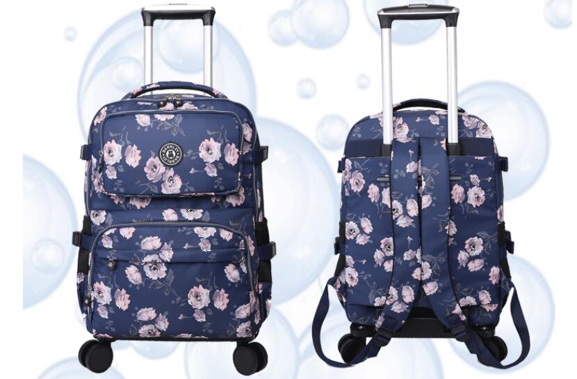 Mochila de viaje con ruedas pa - Foldable Rolling Luggage Bag reseña y precio