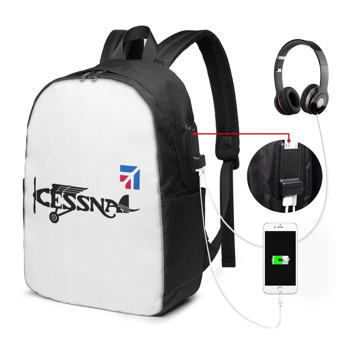Mochila con logotipo de Cessna - Travel Bags reseña y precio