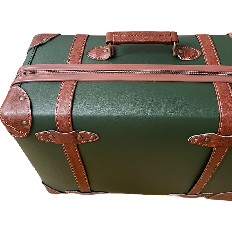 Maleta Vintage de cuero PU par - Retro Vintage Trunk Suitcase reseña y precio
