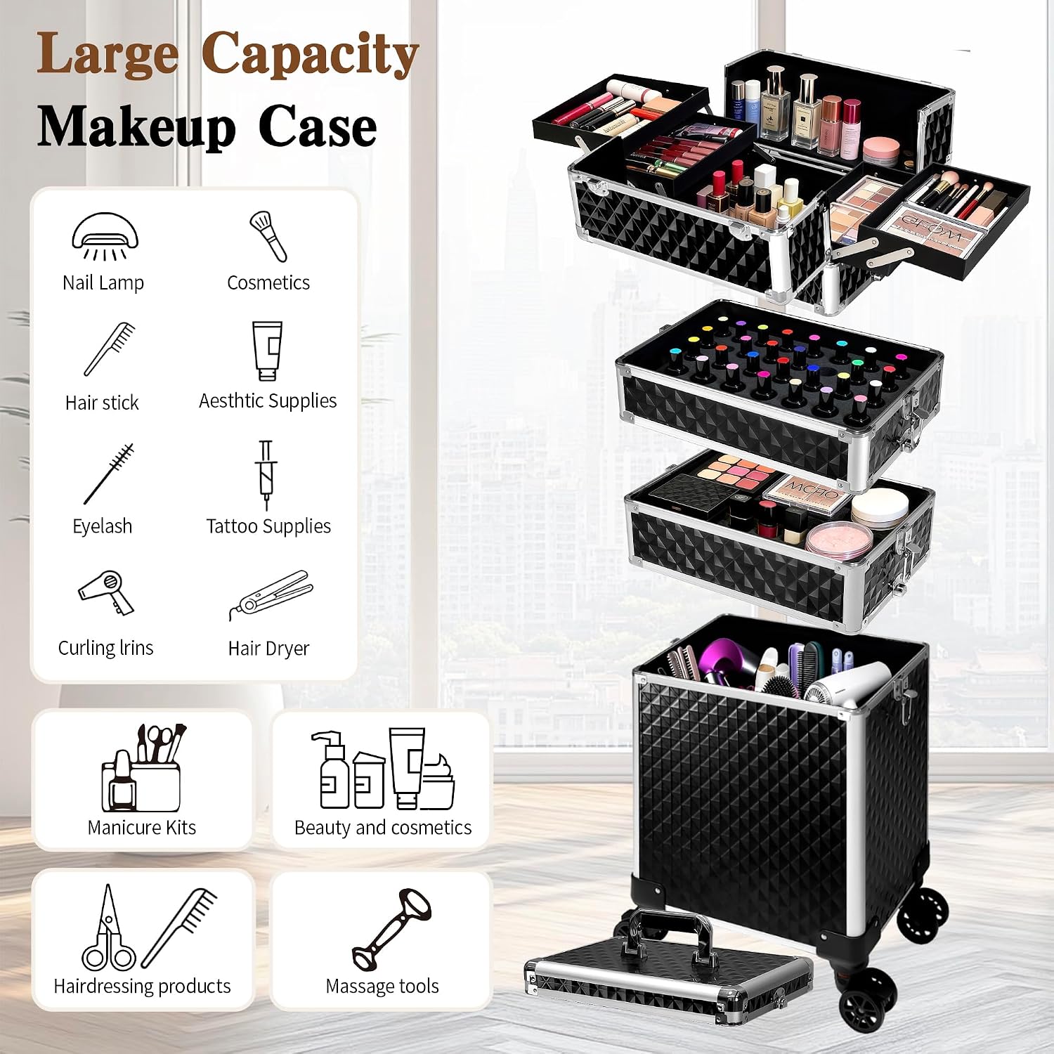 Maleta de Maquillaje con Rueda - Luggage reseña y precio