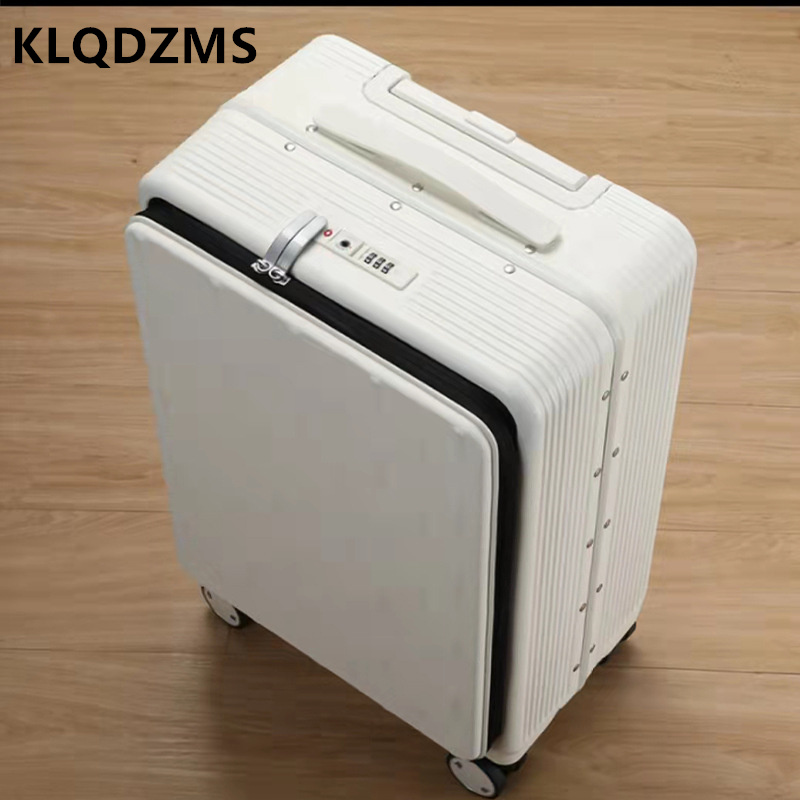 KLQDZMS equipaje de viaje aper - Front Opening Laptop Luggage 24 Inch reseña y precio