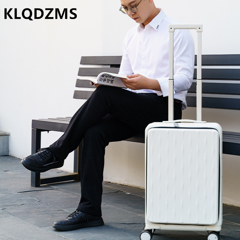 KLQDZMS equipaje de viaje aper - Front Opening Laptop Luggage 24 Inch reseña y precio