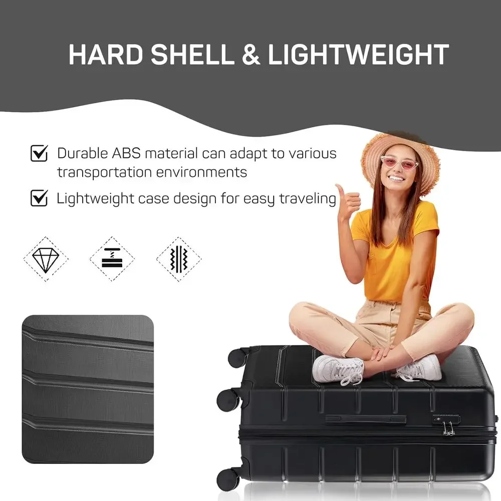Juego de Maletas Rígidas de 3  - Expandable Hard Shell Luggage Set reseña y precio