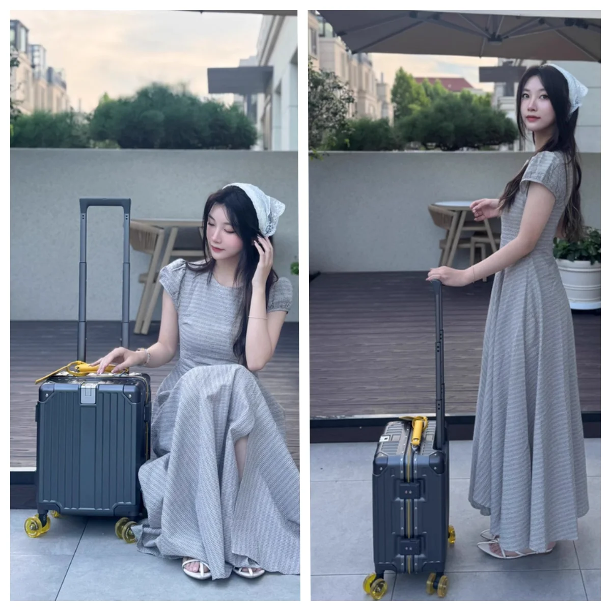 Maleta de viaje ligera con rue - Aluminum Frame Carry On Luggage reseña y precio