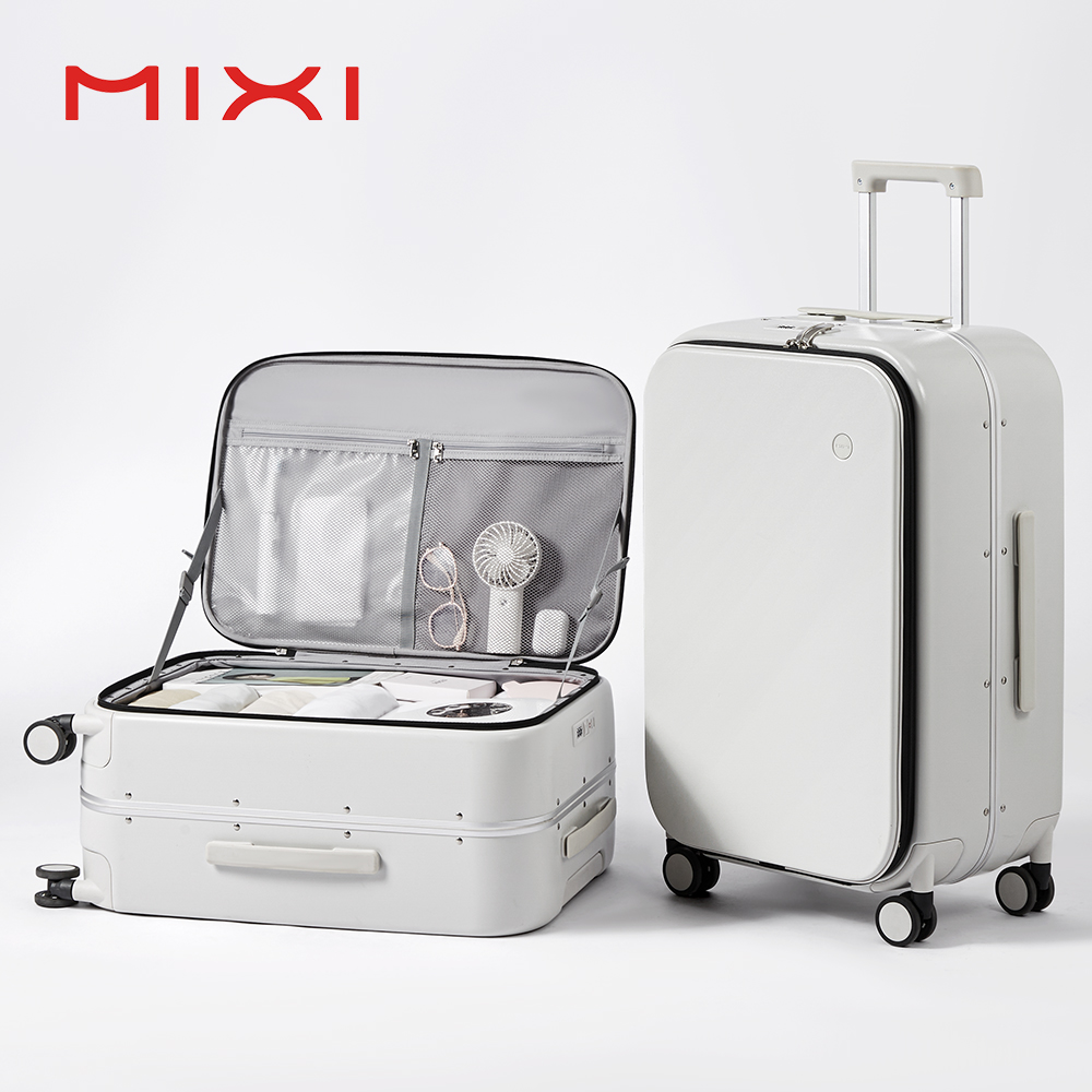 Mixi nueva maleta con marco de - Aluminum Frame Carry On Luggage reseña y precio