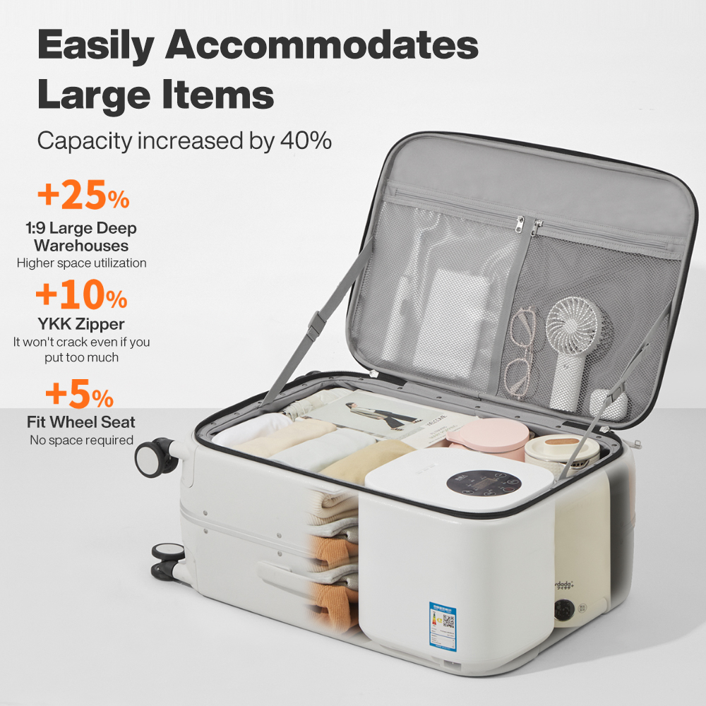 Mixi nueva maleta con marco de - Aluminum Frame Carry On Luggage reseña y precio