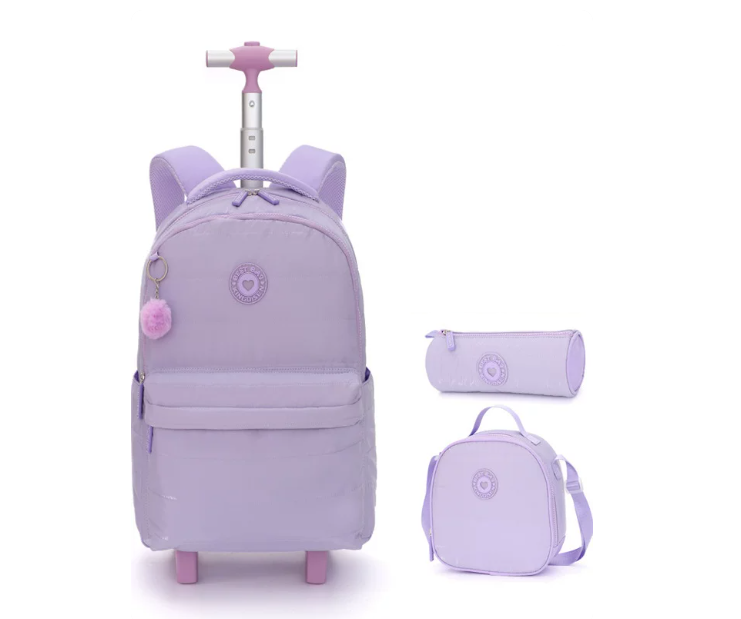 Mochila escolar con ruedas de  - Foldable Rolling Luggage Bag reseña y precio