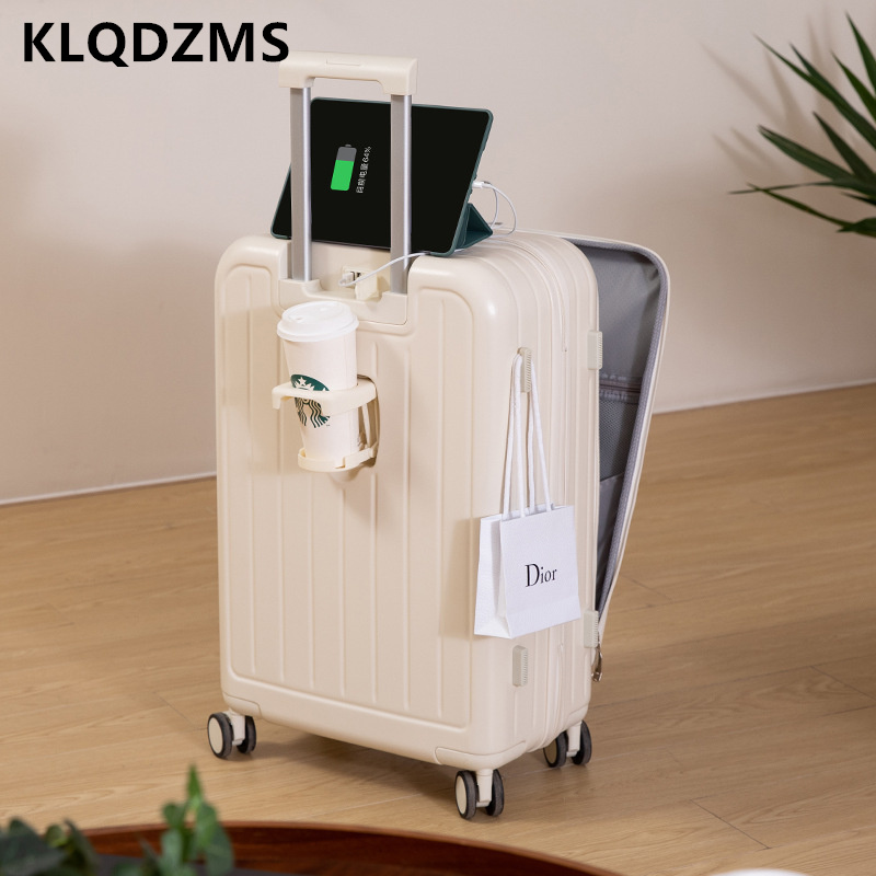 Maleta Multifuncional KLQDZMS  - Front Opening Laptop Luggage 24 Inch reseña y precio
