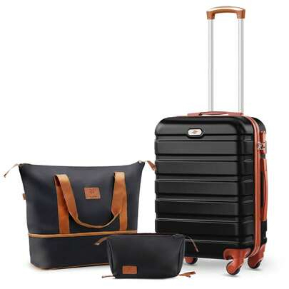 Juego de 3 piezas de equipaje  - Expandable Hard Shell Luggage Set reseña y precio