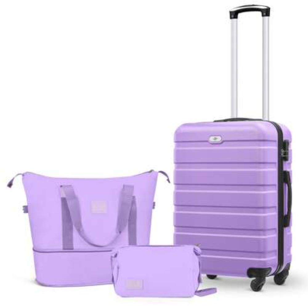 Juego de 3 piezas de equipaje  - Expandable Hard Shell Luggage Set reseña y precio