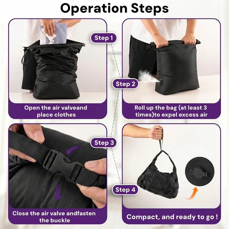 EYFL-24L Bolsa de compresión e - Foldable Rolling Luggage Bag reseña y precio