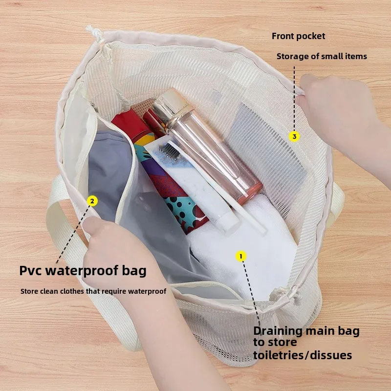 Bolsa de playa de gran capacid - Cosmetic Bags reseña y precio