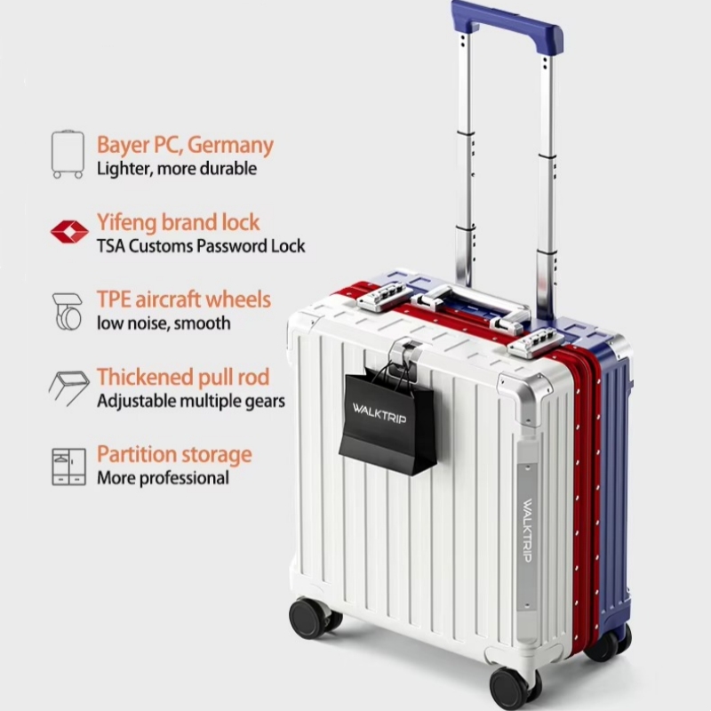 Maleta de Viaje Rígida de 18 P - Aluminum Frame Carry On Luggage reseña y precio