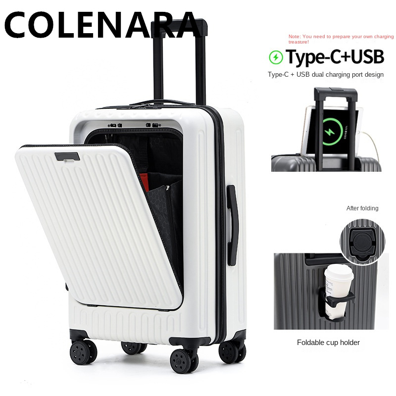 COLENARA Maleta de Cabina Mult - Front Opening Laptop Luggage 24 Inch reseña y precio