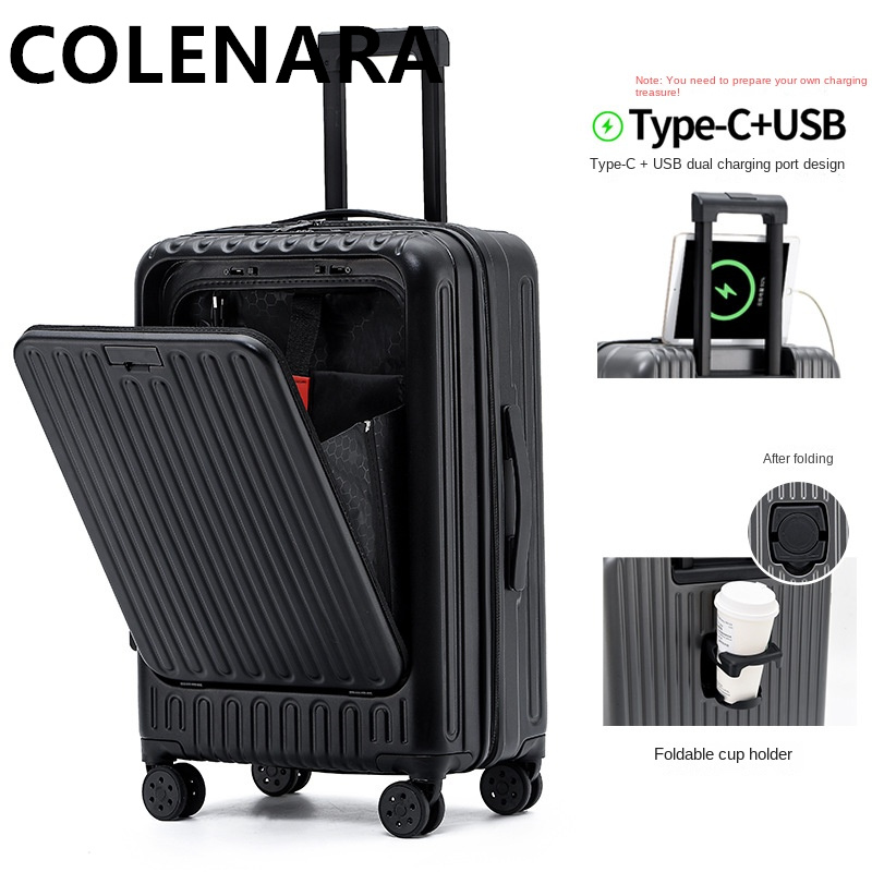 COLENARA Maleta de Cabina Mult - Front Opening Laptop Luggage 24 Inch reseña y precio